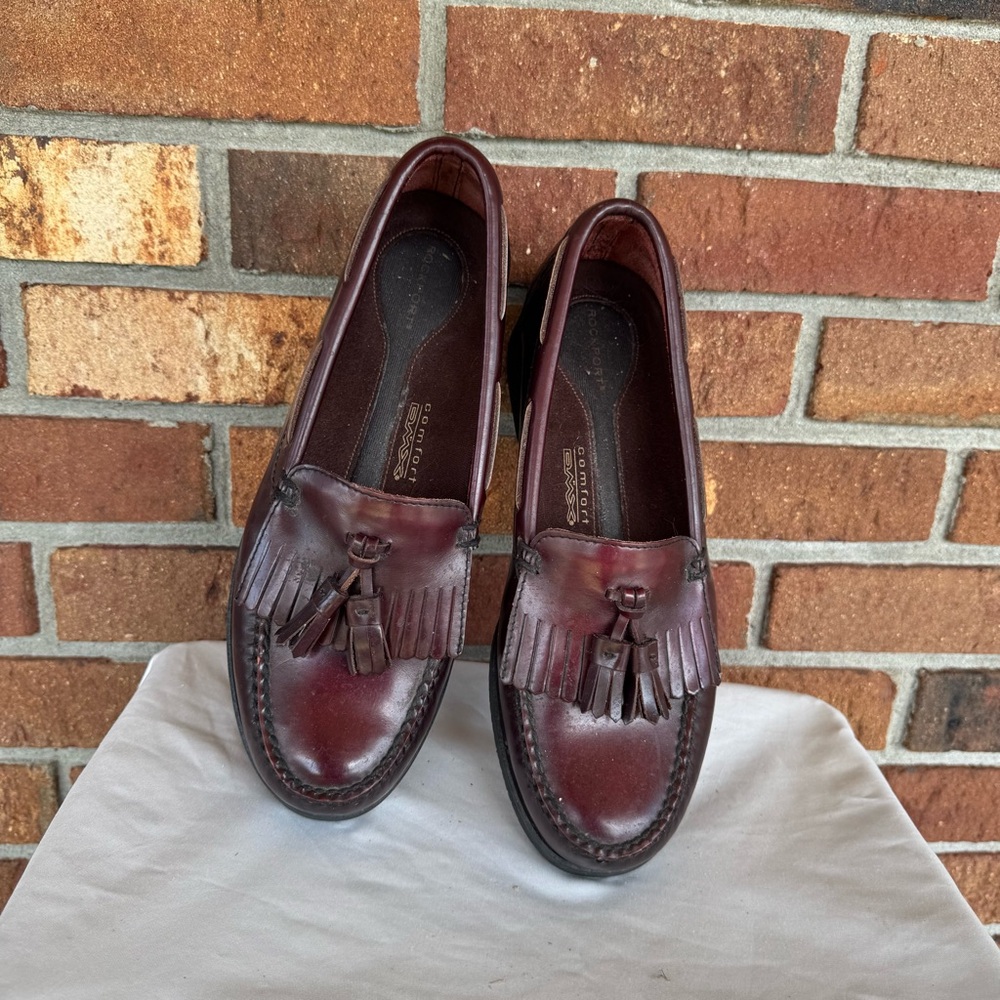 Rockport DMX Comfort Burgundy Tassel Loafers Men’s Size 9